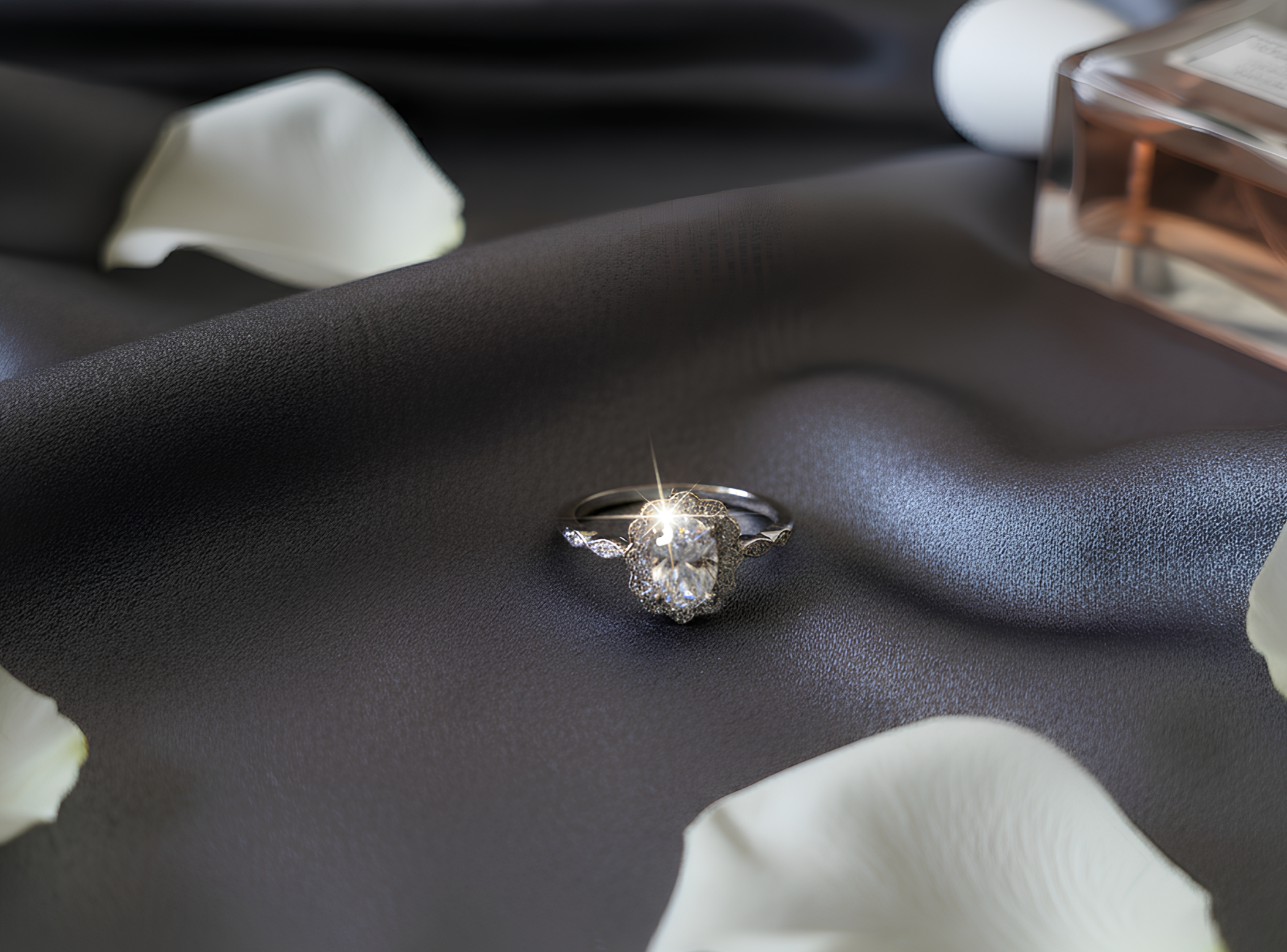 Noor Silver Solitaire Ring by Silsilay - Image 2