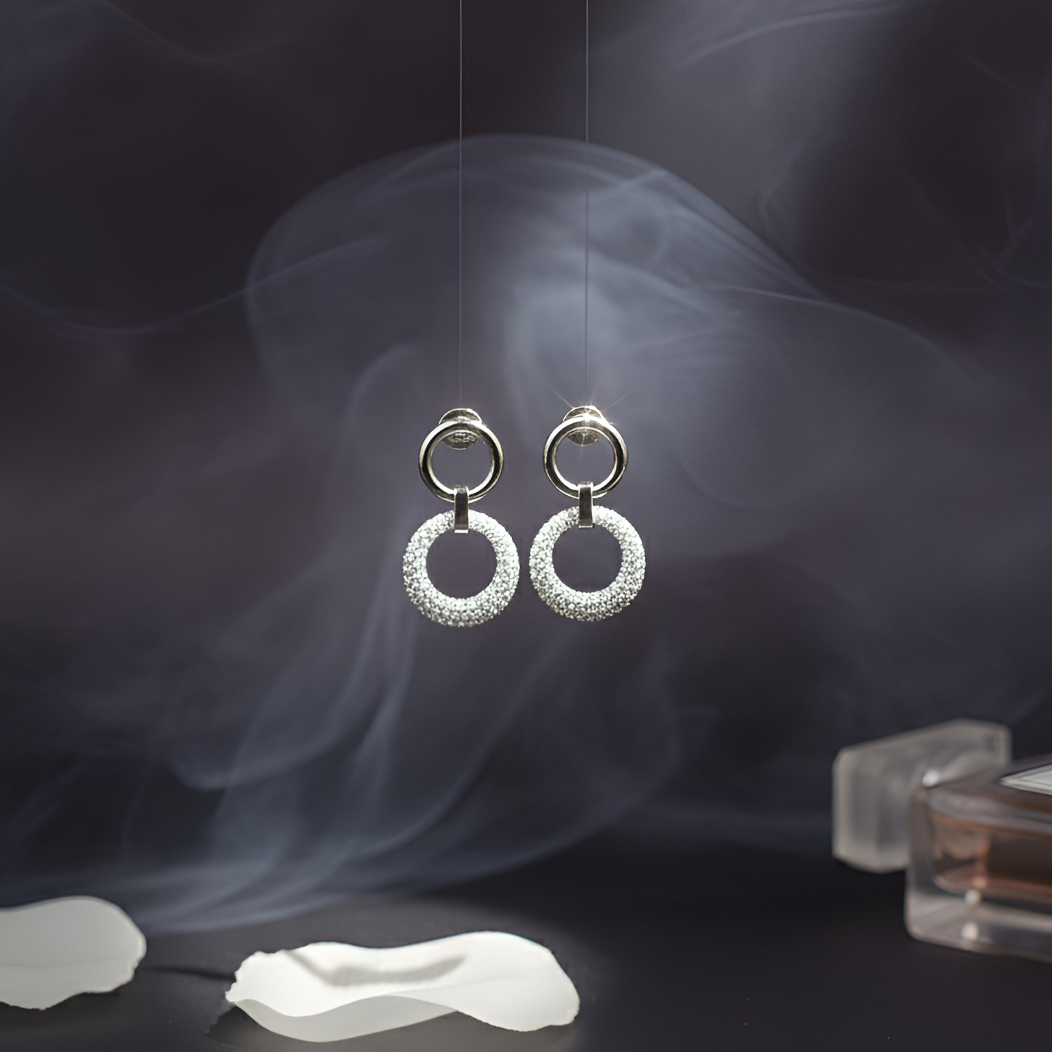 Afsheen — hoops that shimmer like starlight. Balanced, radiant, and endlessly graceful.
